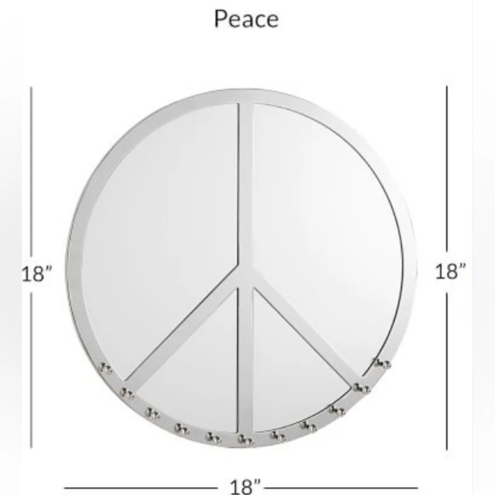 ⭐️BRAND NEW⭐️ POTTERY BARN TEEN: Shine On Jewelry Mirror, Silver Peace
